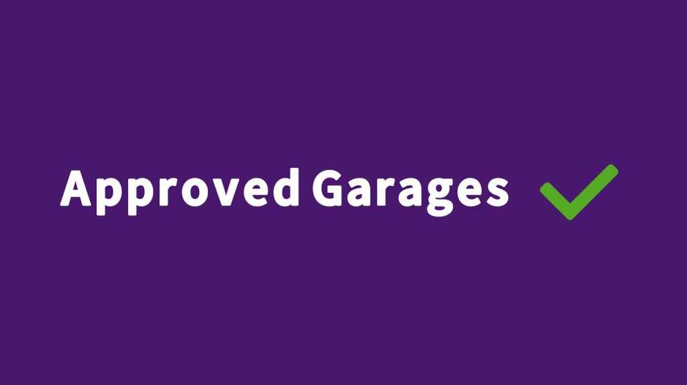 Approved garages